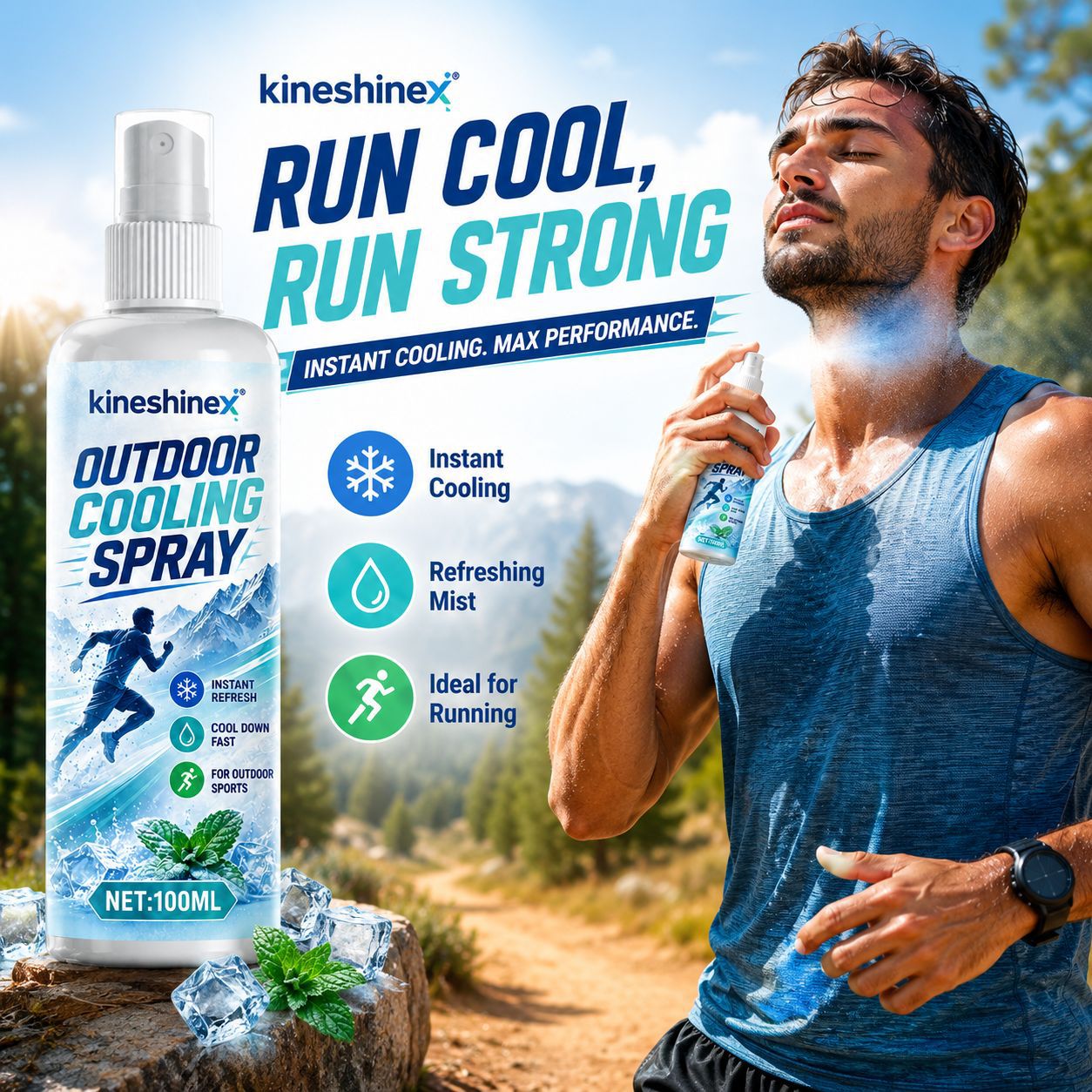 Misting Bottle Fine - Semprotan Pendingin Luar Ruangan 100ml –