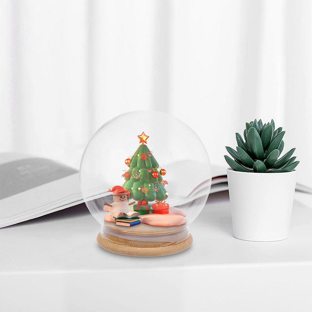 Plastic Dome Clear - Kubah Kaca Transparan Anti Debu, Globe