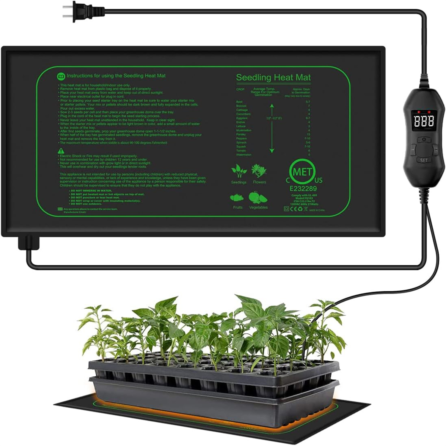 Rooting Gel Clone - Alas Pemanas Bibit dengan Termostat Digital