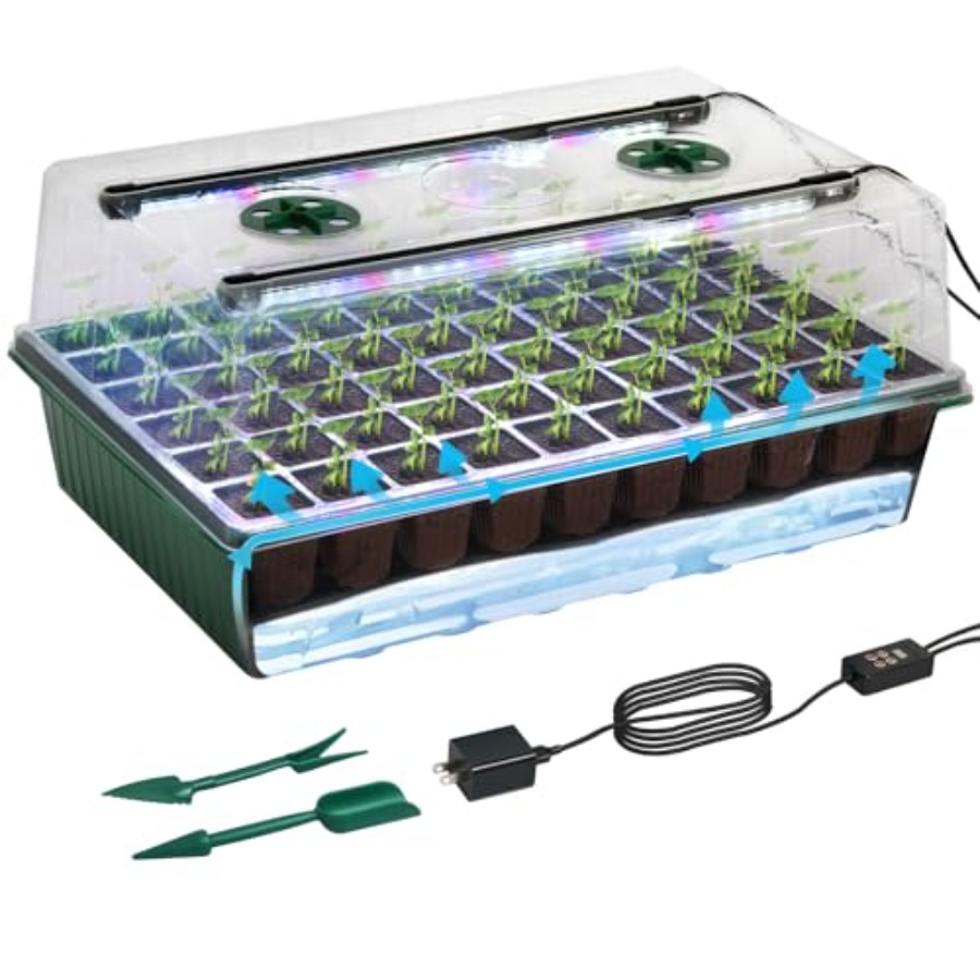 Humidity Dome Kit - Baki Semai Benih dengan Lampu Tumbuh,