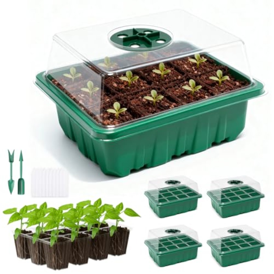 Humidity Dome Kit - 5 Paket Baki Semai Benih dengan