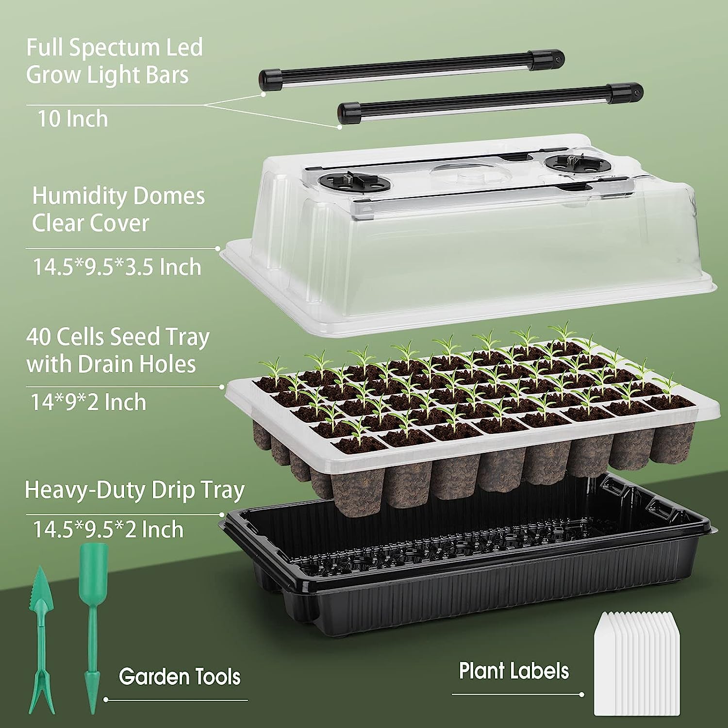 【Terbaik 】1 Set, Baki Penyemai - Humidity Dome Kit ulasan dan harga