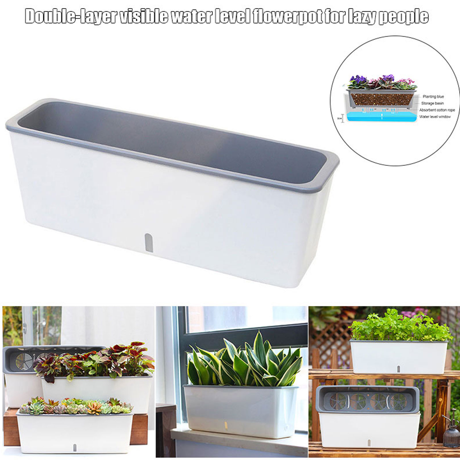Pot tanaman menyiram sendiri,  - Self Watering Insert ulasan dan harga