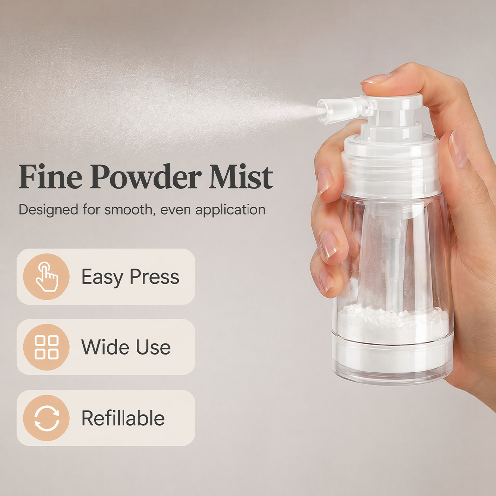 Botol Semprot Bedak Kering Tip - Misting Bottle Fine ulasan dan harga