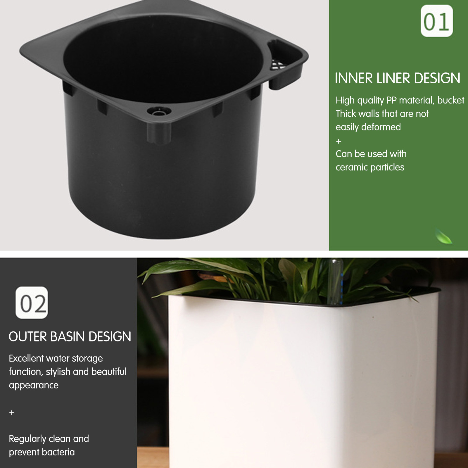 Pot Tanaman Self-Watering deng - Self Watering Insert ulasan dan harga