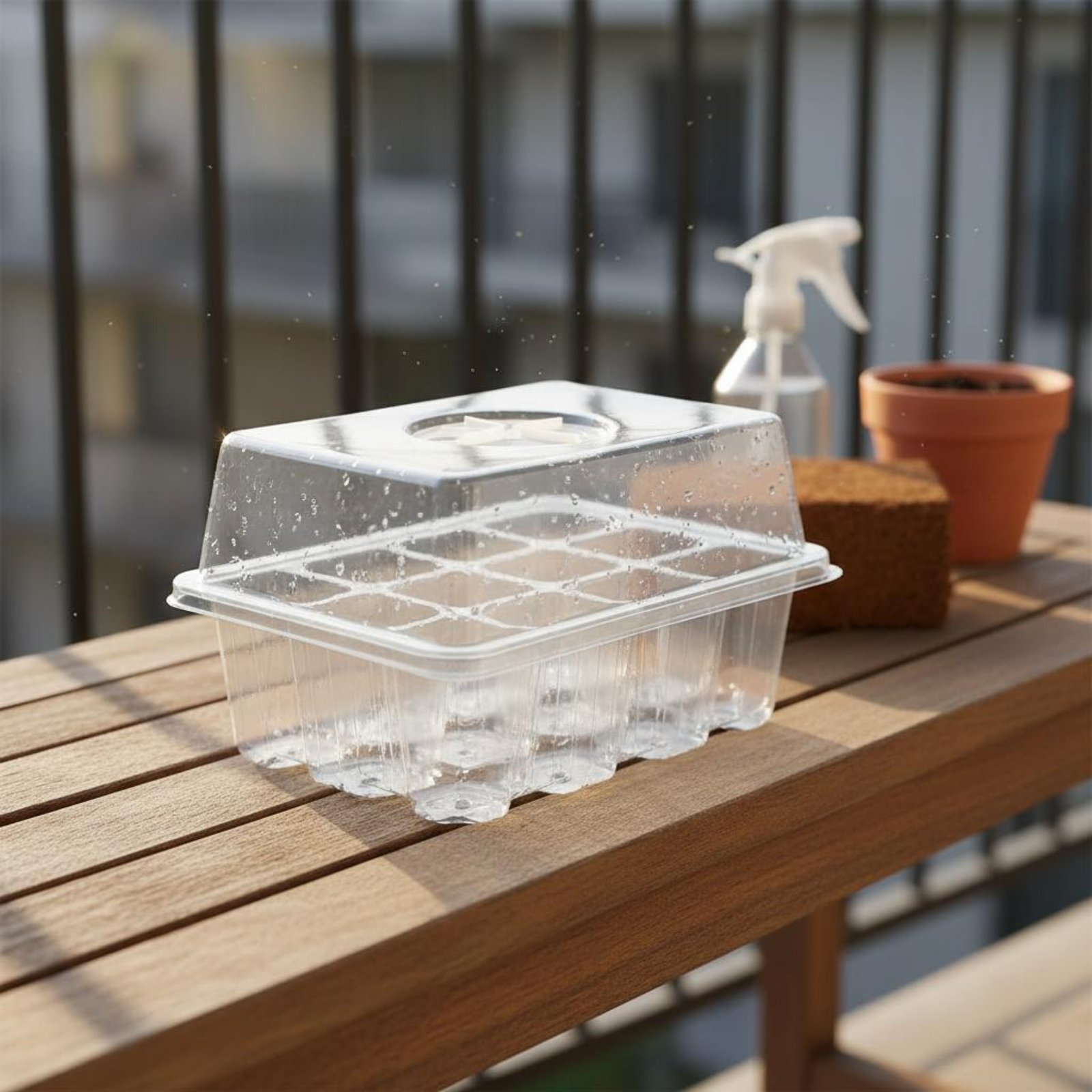 Baki Perkecambahan 12 Komparte - Humidity Dome Kit ulasan dan harga