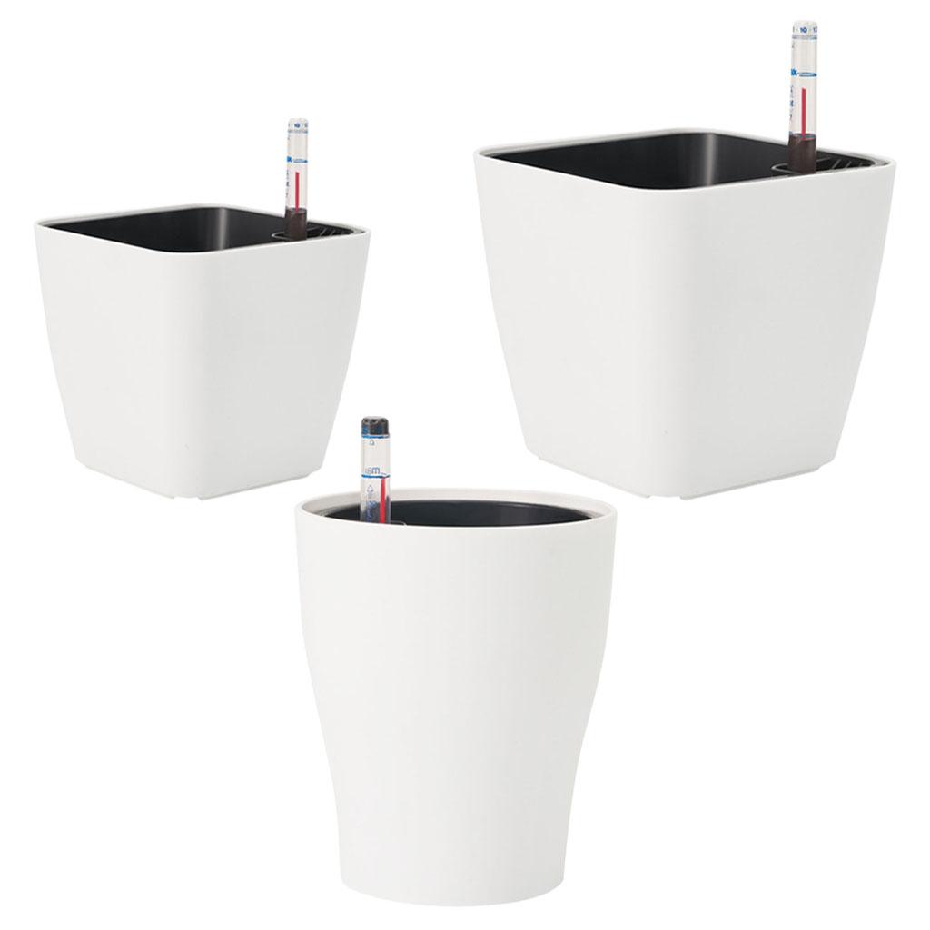 Pot Bunga Plastik Putih Penyir - Self Watering Insert ulasan dan harga