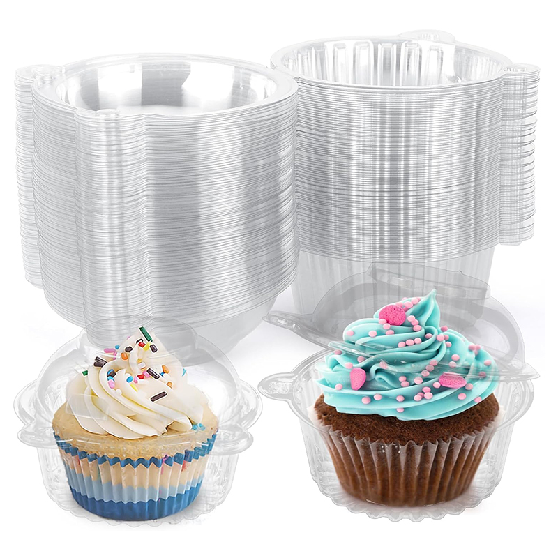 10 buah kotak kemasan Cupcake  - Plastic Dome Clear ulasan dan harga