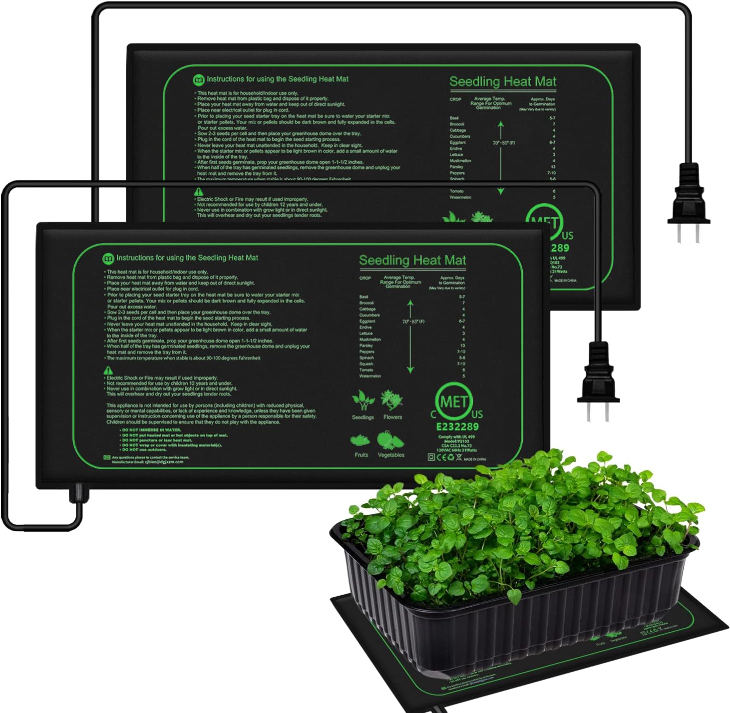 10/25/50CM alas panas bibit ta - Heat Mat Seedling ulasan dan harga