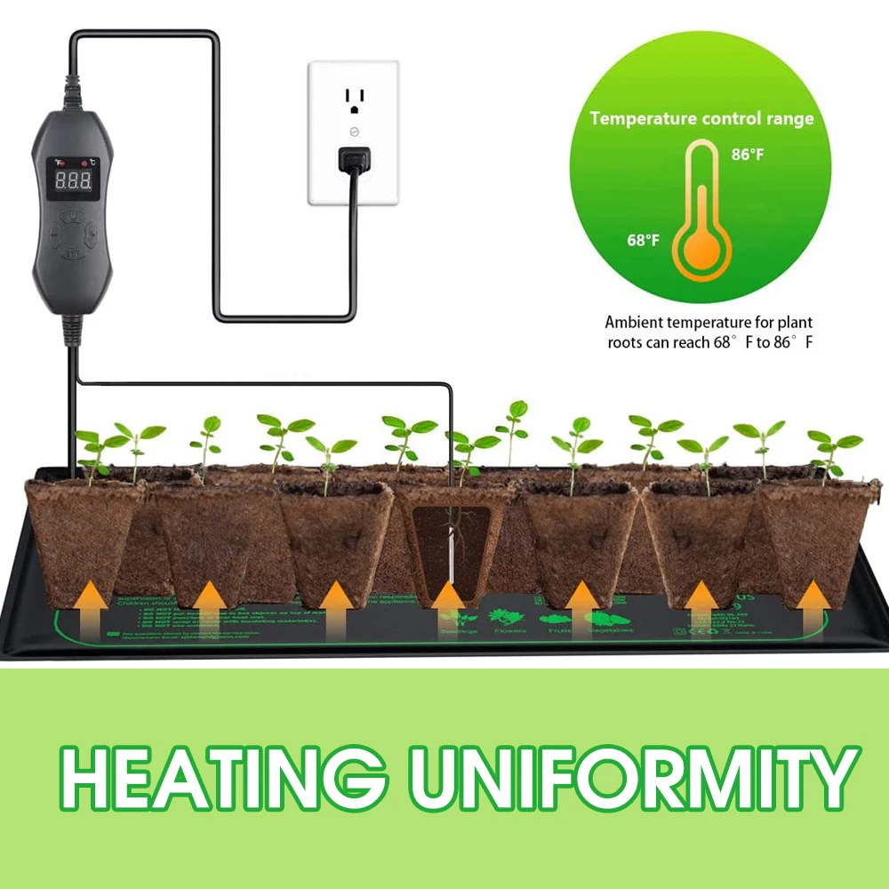 Alas pemanas bibit tanaman, 50 - Heat Mat Seedling ulasan dan harga