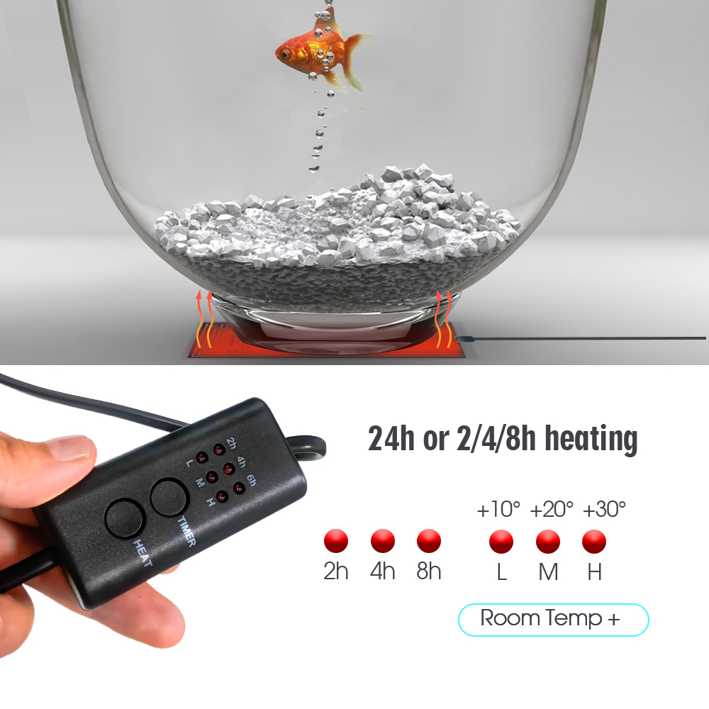 EU Plug 5-20w reptil pengendal - Heat Mat Seedling ulasan dan harga